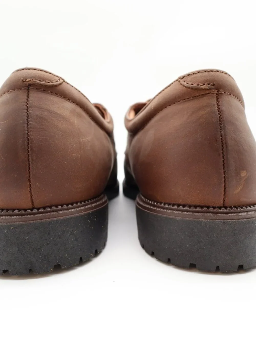 Nunn Bush Brown Leather Oxford Shoes Mens 9 Comfort Vintage 90s